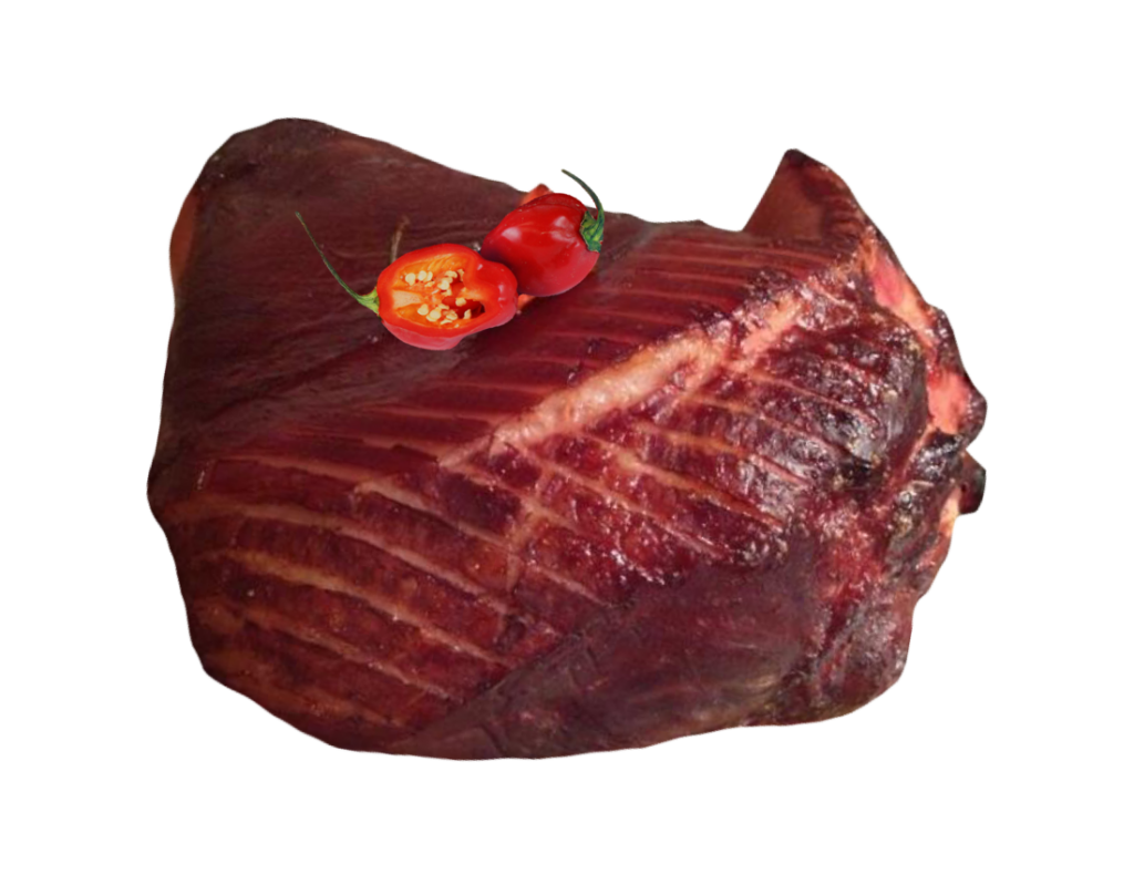 Jambon Nwèl artisanal fumé au feu de bois